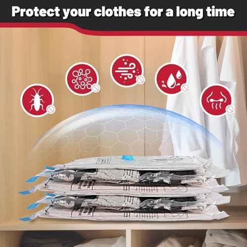 Combo 24 Pack Vacuum Storage Bags with Portable Electric Pump (24 Count)