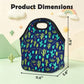 Neoprene Lunch Tote Insulated Thermal Reusable Lunch Bag Box for Boys Men with Zipper