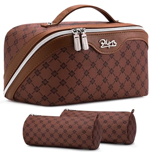 Travel Makeup Bag Cosmetic Bags for Women (3 Count)