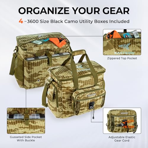 BaitSpace Tackle Bag with Removable Bait Binder