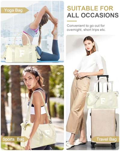 Initial Travel Duffel Bag Sports Gym Bag for Kids Teen Birthday Gifts