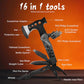 16 in 1 Multitool Camping Survival Gear with Axe Saw Pliers Whistle Hammer