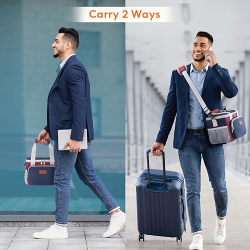 Medium Lunch Bag (White & Red & Blue / Medium(9L))
