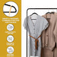 50 Pack New Premium Quality Velvet Hangers Ultra Thin Non Slip Adult Felt Space Saving Hangers for Closet Heavy Duty Coat Pants Jackets Dress Hangers 360° Swivel Hook Hold Upto 10 lbs Black (50 Count)