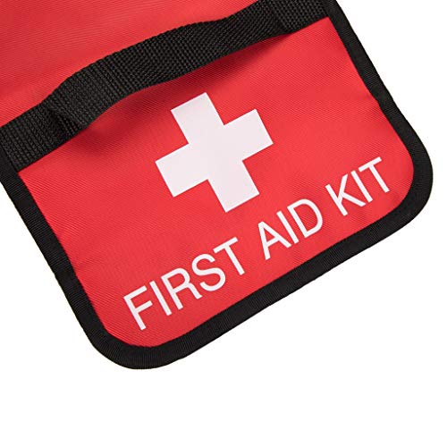 First Aid Bag Tote Empty Small First Aid Kit Bag Outdoor Travel Rescue Pouch First Responder Medicine Bag Pocket Container for Car Home Office Sport Outdoors