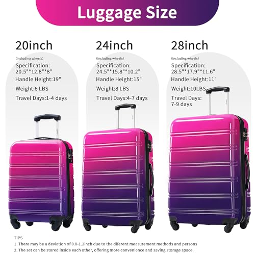 Luggage Sets 3 Piece