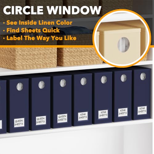 8 Pack Bed Sheet Organizers and Storage (8 Count)