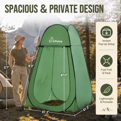 Pop Up Shower Tent for Camping Essentials