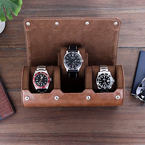 Watch Roll Travel Case for 3 Watches