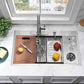 33 Inch Drop In Kitchen Sink with Cup Washer Workstation