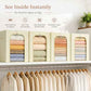 Blanket Storage Bins with Metal Frame for Closet (6 Count)