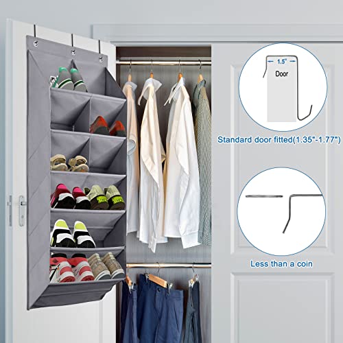 2 Pack Over the Door Shoe Organizer (2 Count)