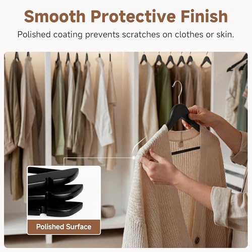 Wooden Coat Hangers (30 Count)