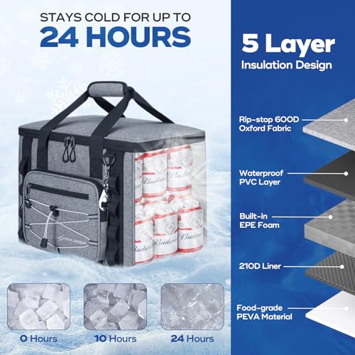 30Can Collapsible Soft Cooler Bag