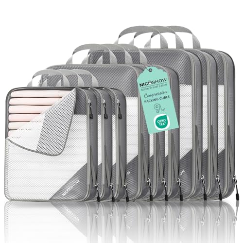 9 Set Compression Packing Cubes for Travel (9 Count)