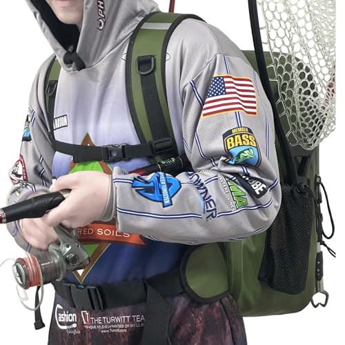 26L Waterproof Fishing Tackle Backpack with Rod Holder