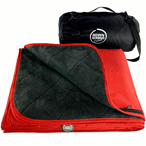 Waterproof 350 GSM Fleece or Sherpa Stadium Blanket