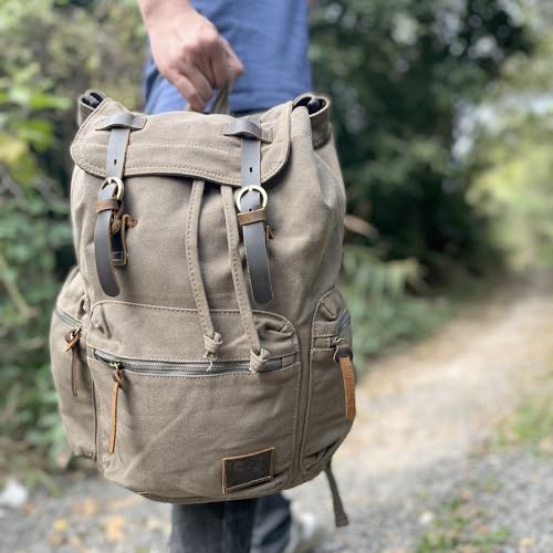 High Capacity Canvas Vintage Backpack