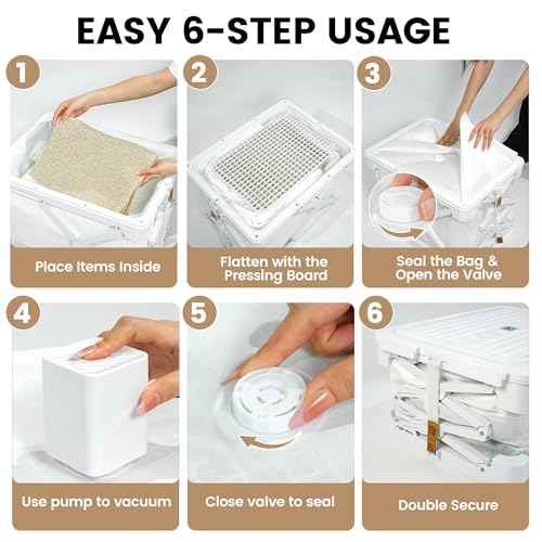 Foldable Vacuum Compression Storage Box (2 Count)