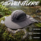 UPF 50+ Sun Hats for Men Women Wide Brim Fishing Hat with Neck Flap Summer Beach Safari UV Protection Bucket Hat Gardening Dark Grey