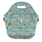 LunchTote Zippered Bag Insulated Neoprene Caddy (Dog Days Forever / X-Large 6.5 Quart Lunch Tote)