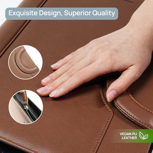 PU Leather Padfolio Portfolio with Handle