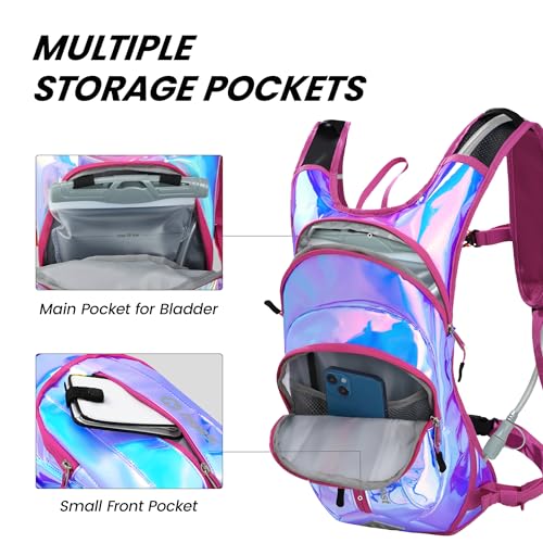 Hydration Pack Backpack with 2L Water Bladder Rave Water Pack