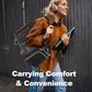 40L Foldable Duffle Bag for Travel Men & Women Carry On 22"x14"x9" Airline Approved