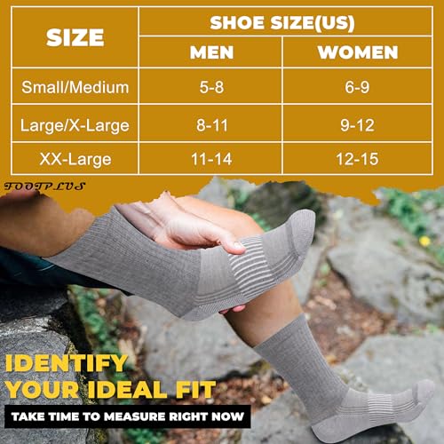 6 Pairs Unisex Crew Copper Infused Socks (6 Count)