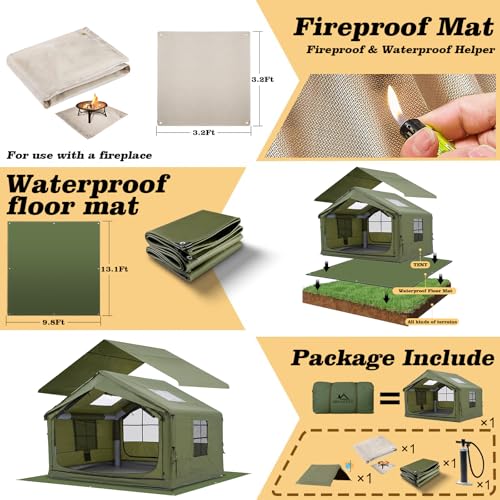 10' x 8' Inflatable Tents for Camping 6