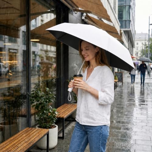 Small Compact Travel Umbrella with UV Protection for Sun & Rain