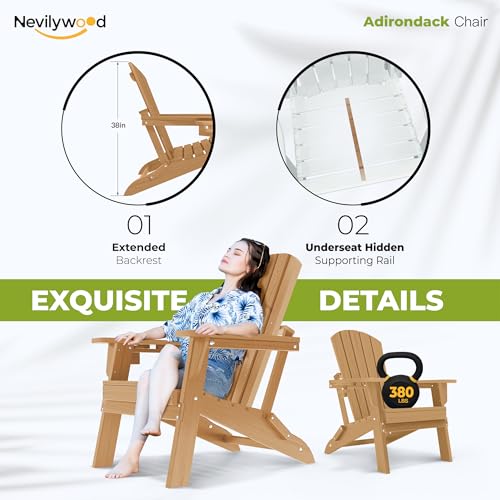 Folding Adirondack Chairs Set of 2