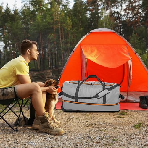 Wheeled Collapsible Duffel Bag 110L