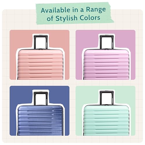 Boren Expandable Hardside Rugged Travel Luggage with 8 Spinner Wheels