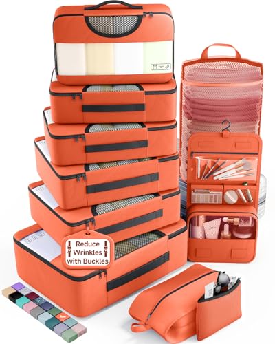 10 Set Packing Cubes for Travel Essentials (10 Count)