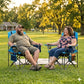 2 Pack Oversized Padded Camping Chair with Cooler for Outdoor (2 Count)