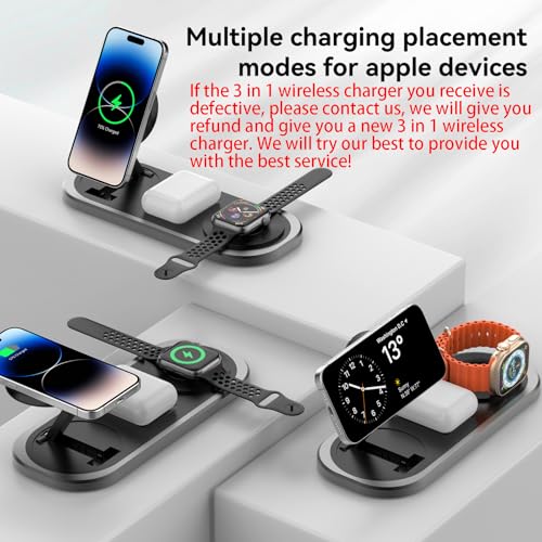 3 in 1 Fast Wireless Charger Stand for iPhone
