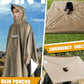 Hooded Rain Poncho for Adult Waterproof Lightweight Raincoat