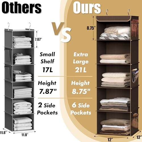 5 Shelf Hanging Closet Organizer