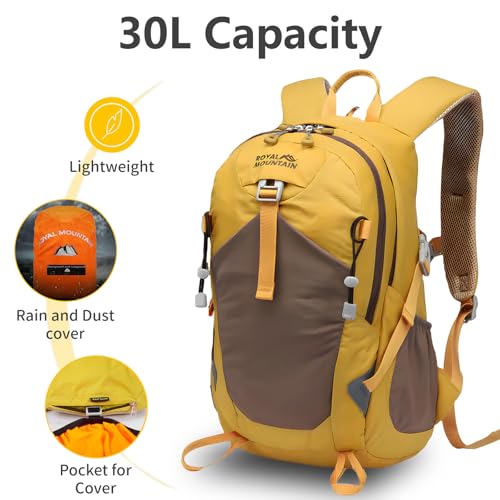 Hiking Backpack 30L Foldable Travel Daypack For Women Men