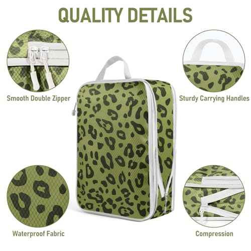 4 Set Compression Packing Cubes For Travel Bags Organizer For Luggage Suitcase Organizer