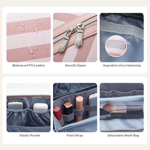 Travel Makeup Bag Cosmetic Bags for Women (3 Count)