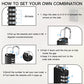 40 Pcs 4 Digit Combination Locks Small Combo Number Locks Bulk (40 Count)