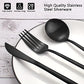 Matte Black Silverware Set (12 Count)