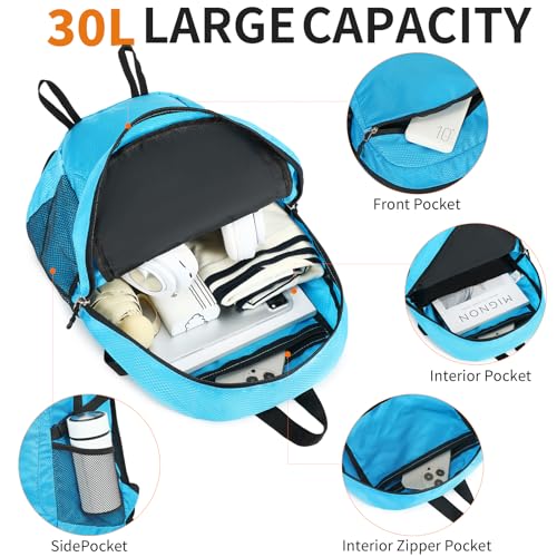 Small Hiking Backpack 35L Travel Lightweight Hiking Packable Daypack Water