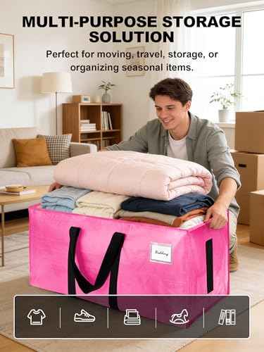 Supports 200lbs Heavy Duty Moving Bags (4 Count)