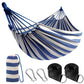 Cotton Camping Hammock Portable with Tree Straps Holds 660lbs