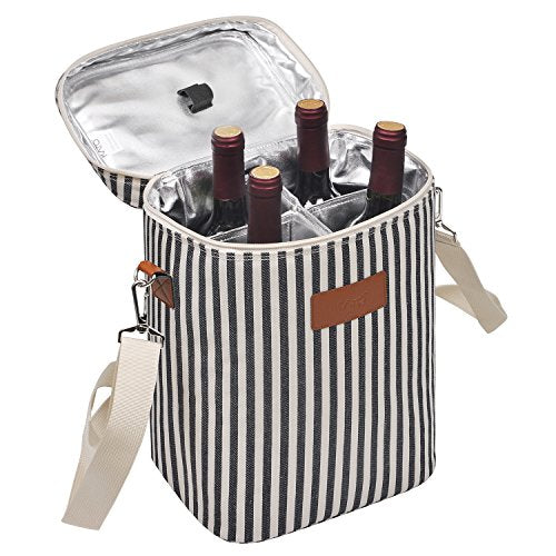 4 Bottle Wine Tote Carrier