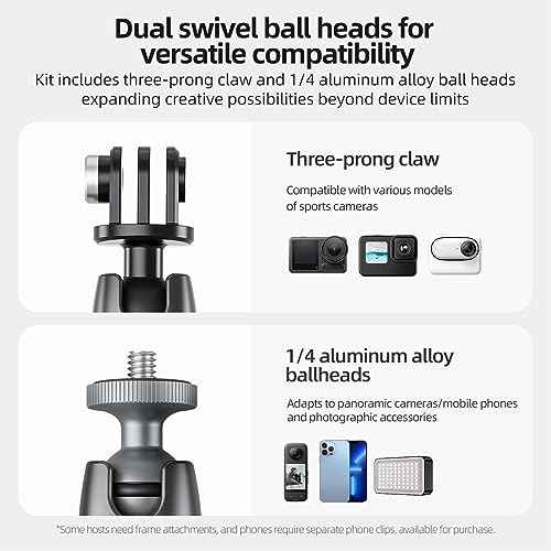 360 Magnetic Mount Magnet Metal Mounts for Go Pro Insta360 X4