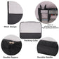 9 Piece Black Travel Organizer Set with 4 Packing Cubes